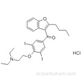 Methanone, (57187193,2- 부틸 -3- 벤조 푸라 닐) [4- [2- (디 에틸 아미노)에 톡시] -3,5- 디 요오도 페닐] -, 염산염 (1 : 1) CAS 19774-82-4